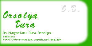 orsolya dura business card